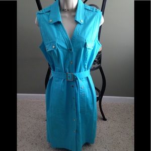 SALE!!  Calvin Klein blue sleeveless dress